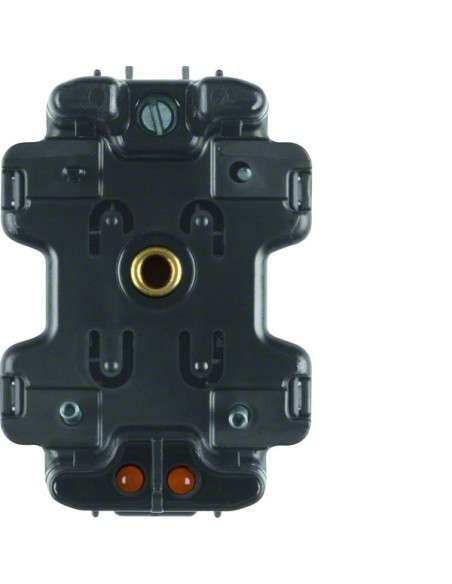 Akcesoria osprzęt Wkładka jarzeniowa LED seryjna ze stykiem neutralnym, mechanizm, czarny 1680 Berker Hager