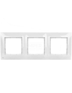 Simon 54 Premium Ramka potrójna antybakteryjna biała DR3/AB11