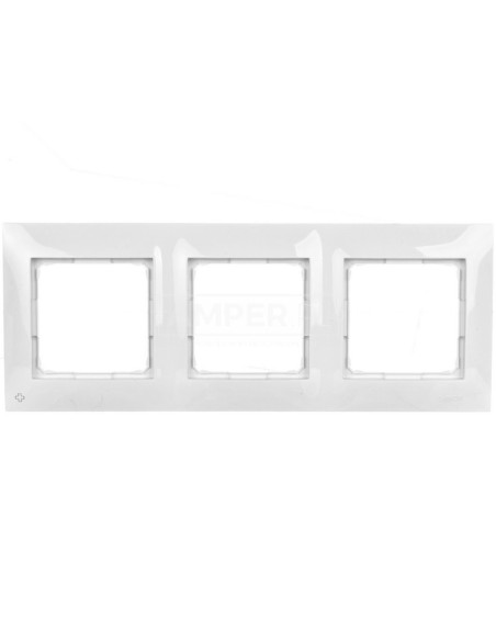 Simon 54 Premium Ramka potrójna antybakteryjna biała DR3/AB11