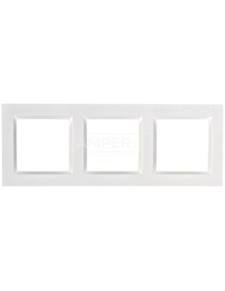 Simon 10 Ramka potrójna biała CR3/11