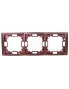 Simon Basic Neos Ramka potrójna mahoniowy BMRC3/050