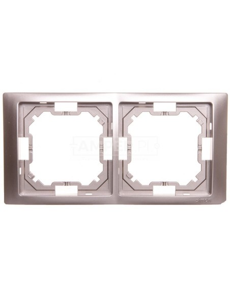 Simon Basic Neos Ramka podwójna satynowy BMRC2/29