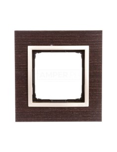 Simon 54 Nature Ramka pojedyncza drewno ZŁOTE WENGE DRN1/85