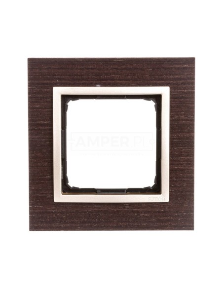 Simon 54 Nature Ramka pojedyncza drewno ZŁOTE WENGE DRN1/85