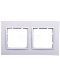 Berker B.7 Ramka podwójna aluminium mat 10126424