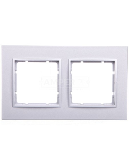 Berker B.7 Ramka podwójna aluminium mat 10126424