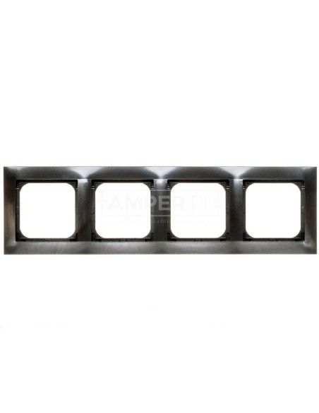 IMPRESJA Ramka poczwórna antracyt R-4Y/50