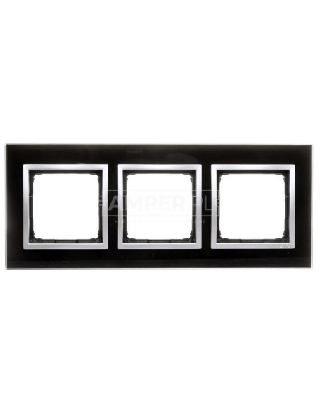 Simon 54 Nature Ramka potrójna szkło KSIĘŻYCOWA LAWA DRN3/74