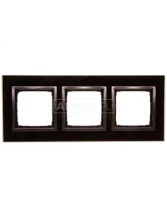 Simon 54 Nature Ramka potrójna szkło ZASTYGŁA LAWA DRN3/73