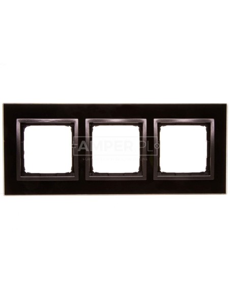 Simon 54 Nature Ramka potrójna szkło ZASTYGŁA LAWA DRN3/73