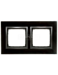 Simon 54 Nature Ramka podwójna szkło ZASTYGŁA LAWA DRN2/73