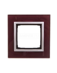 Simon 54 Nature Ramka pojedyncza szkło KUSZĄCA ŚLIWKA DRN1/89