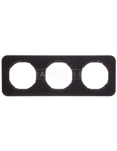 Berker R.1 Ramka potrójna pozioma/pionowa IP20 czarna 10132145
