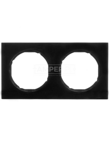 Berker R.3 Ramka podwójna czarna 10122245