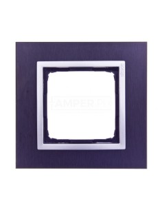 Simon 54 Nature Ramka pojedyncza metal INOX YIN DRN1/78