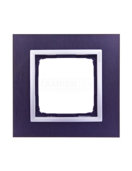 Simon 54 Nature Ramka pojedyncza metal INOX YIN DRN1/78