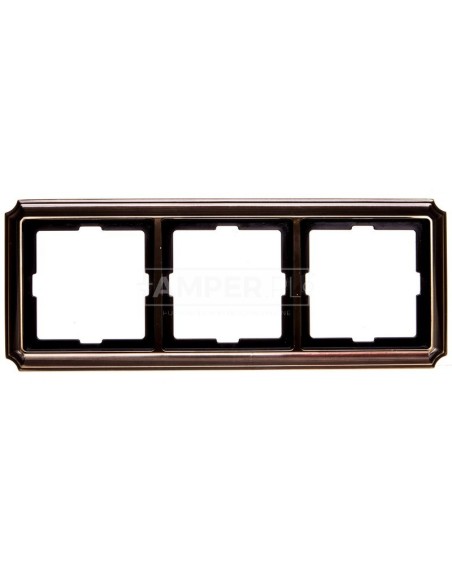 Merten Antique Ramka potrójna mosiądz antyk MTN483343