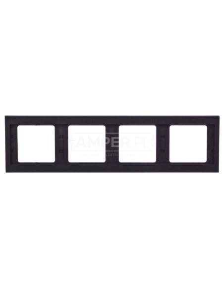 K.1 Ramka poczwórna pozioma antracyt mat lakierowana 13837006