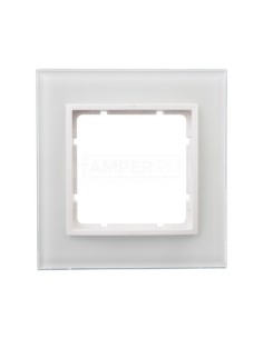 B.7 Ramka pojedyncza szklana śnieżnobiała 10116909