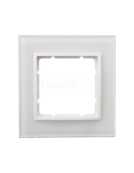 B.7 Ramka pojedyncza szklana śnieżnobiała 10116909