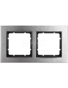 B.7 Ramka 2-krotna pozioma stal szlachetna/antracyt 10223606