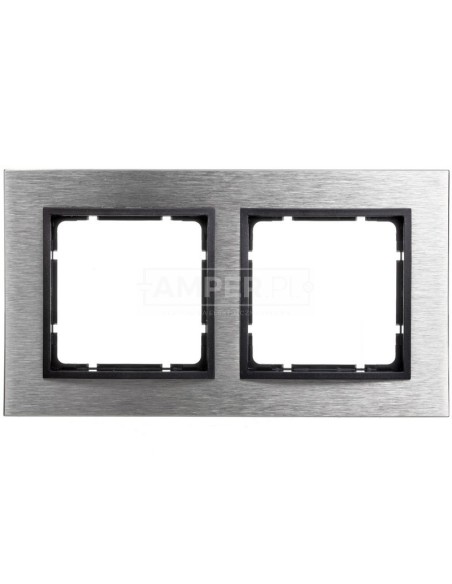 B.7 Ramka 2-krotna pozioma stal szlachetna/antracyt 10223606