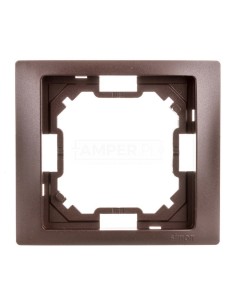 Simon Basic Neos Ramka pojedyncza czekoladowy BMRC1/47