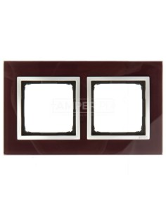 Simon 54 Nature Ramka podwójna szkło KUSZĄCA ŚLIWKA DRN2/89