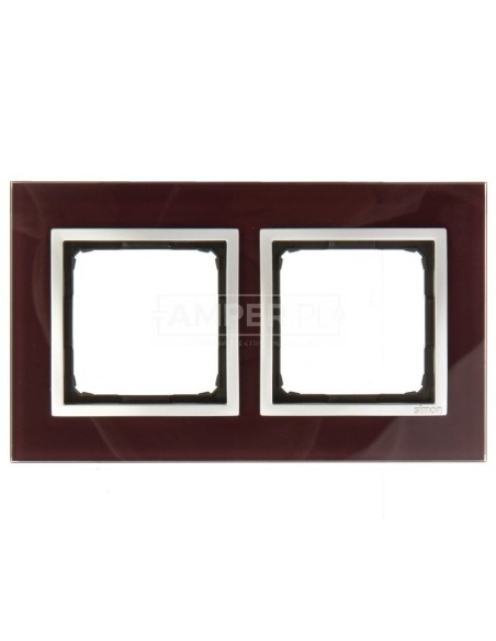 Simon 54 Nature Ramka podwójna szkło KUSZĄCA ŚLIWKA DRN2/89