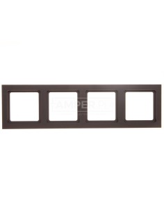 Berker Q.3 Ramka poczwórna uniwersalna antracyt/ aksamit 10146096