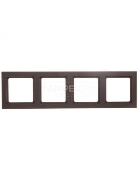 Berker Q.3 Ramka poczwórna uniwersalna antracyt/ aksamit 10146096