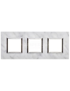 DANTE Ramka potrójna kamień BIANCO 4504483