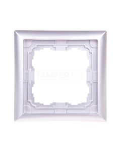 KOS66 Ramka pojedyncza aluminium 664081