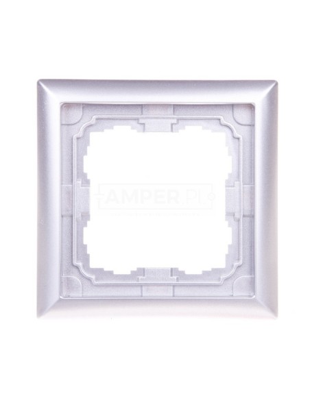 KOS66 Ramka pojedyncza aluminium 664081