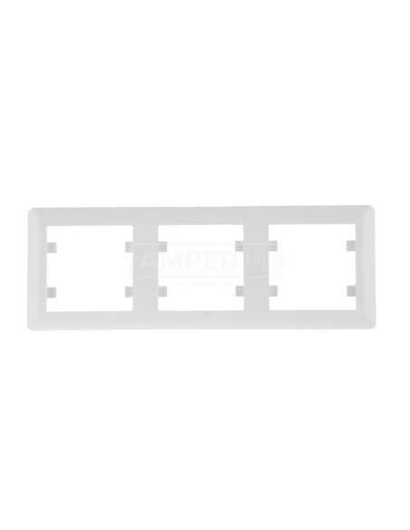 LUMINA2 Ramka potrójna pozioma biała WL5230