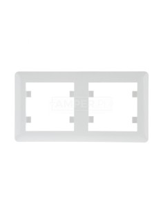 LUMINA2 Ramka podwójna pozioma biała WL5220