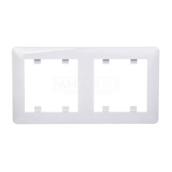 LUMINA2 Ramka podwójna pionowa biała WL5120
