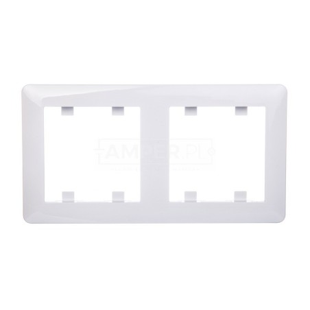 LUMINA2 Ramka podwójna pionowa biała WL5120
