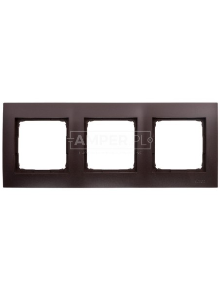 Simon 54 Premium Ramka potrójna brąz mat DR3/46