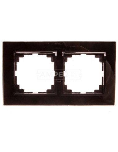 Sentia Ramka podwójna szklana czarna 1472-61