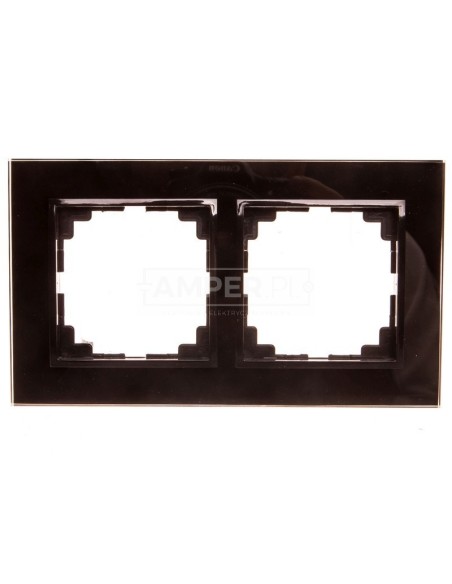 Sentia Ramka podwójna szklana czarna 1472-61