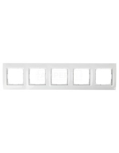 Simon 54 Premium Ramka pięciokrotna biała DR5/11