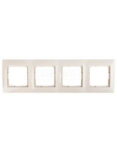 Simon 54 Premium Ramka poczwórna kremowa DR4/41