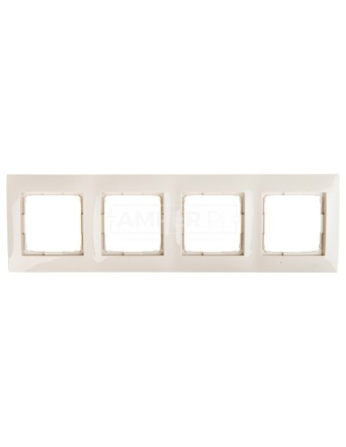 Simon 54 Premium Ramka poczwórna kremowa DR4/41