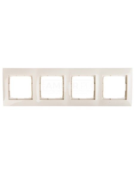 Simon 54 Premium Ramka poczwórna kremowa DR4/41