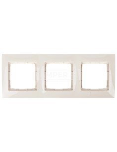 Simon 54 Premium Ramka potrójna kremowa DR3/41