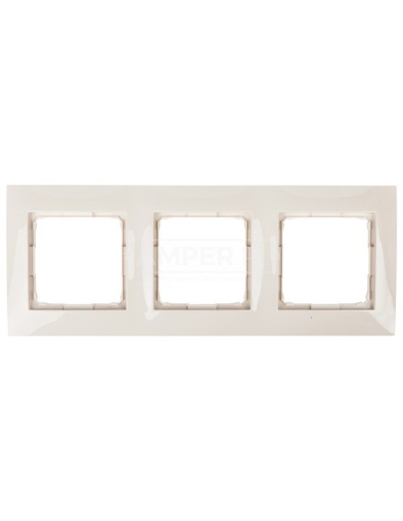 Simon 54 Premium Ramka potrójna kremowa DR3/41