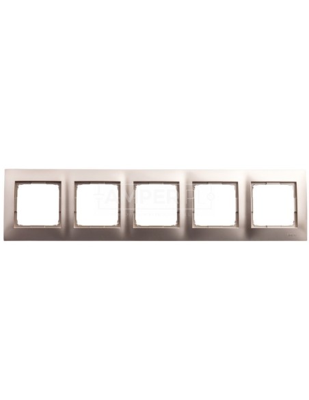 Simon 54 Premium Ramka pięciokrotna złoty mat DR5/44