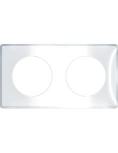 Odace YOU - Ramka podwójna (biała) przezroczysta S52P904W