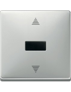 Merten System D Przycisk żaluzjowy z odbiornikiem IR i przyłączem czujnika stal szlachetna MTN584446